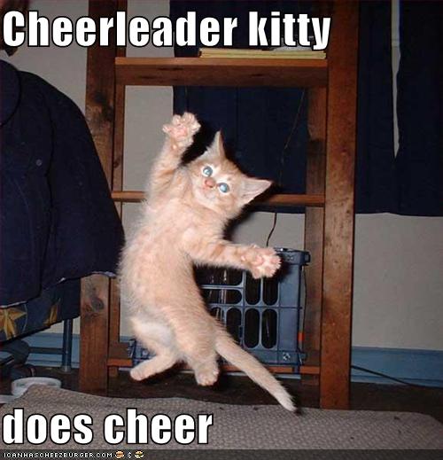 Cheerleader kitty does cheer - Cheezburger - Funny Memes | Funny ...