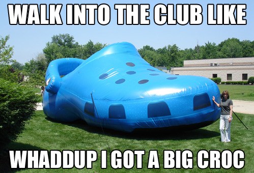 driving in crocs