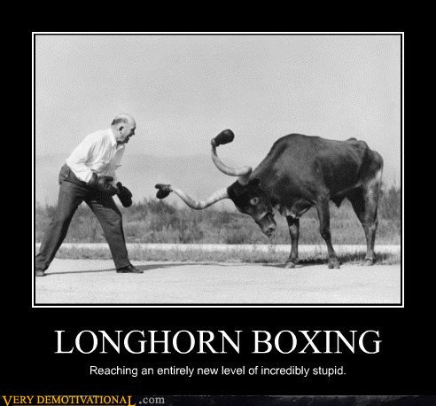 Longhorn Boxng - Very Demotivational - Demotivational Posters | Very ...