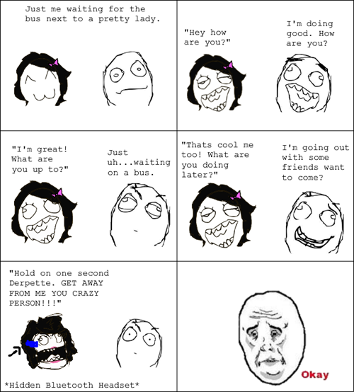 Bluetooth Headsets The Ultimate in Troll Technology Rage Comics