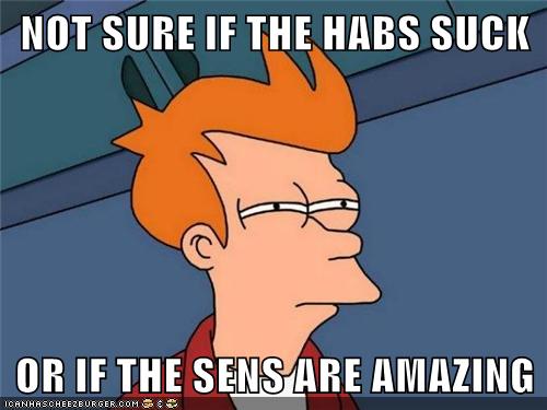 Not Sure If The Habs Suck Or If The Sens Are Amazing Memebase Funny Memes 