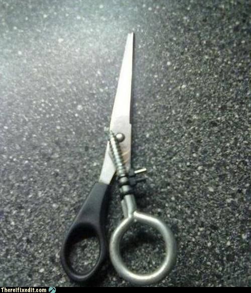 These Scissors Are Screwy There, I Fixed It white trash repairs