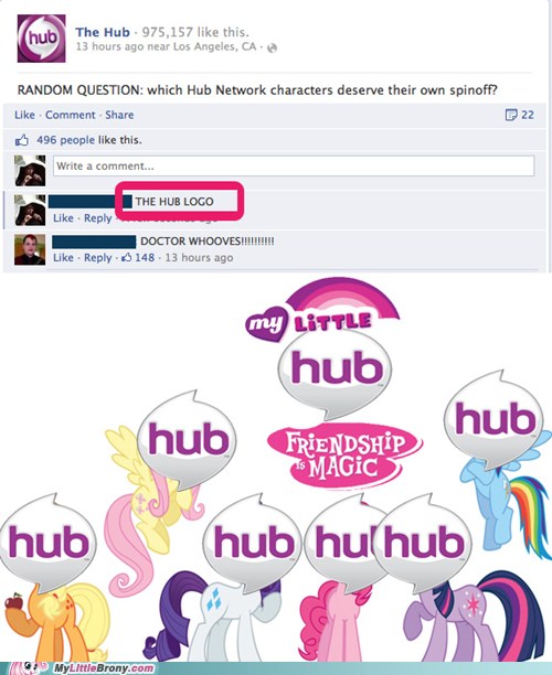 My Little Brony - the hub logo - my little pony, friendship is magic
