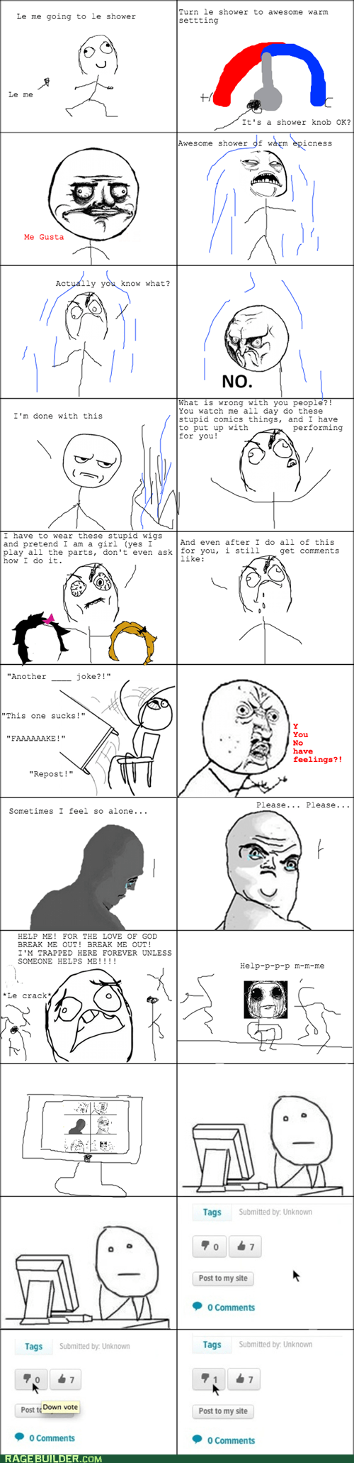 Going To Le Shower - Rage Comics - Rage Comics