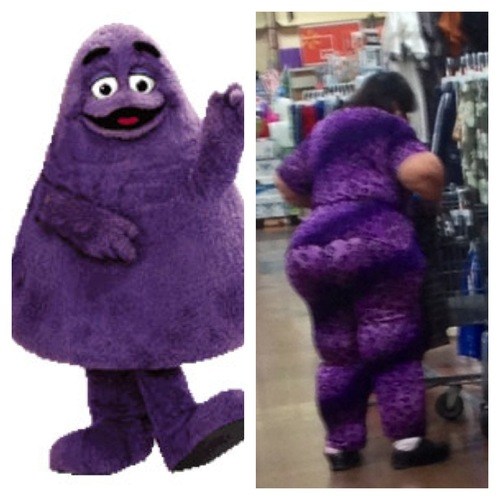 Grimace Indeed - Poorly Dressed - fashion fail