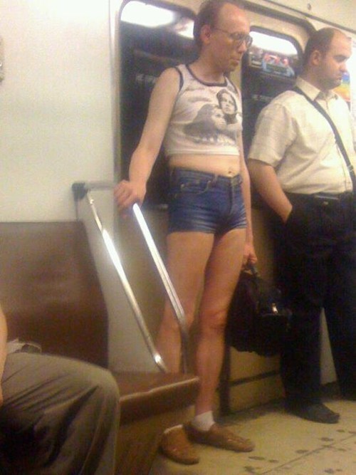 She wears short shorts in public