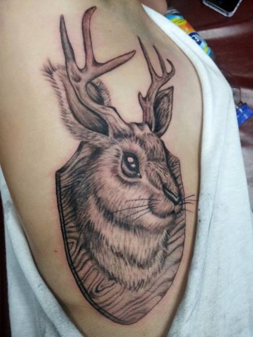 Jackalope Tattoo Drawing