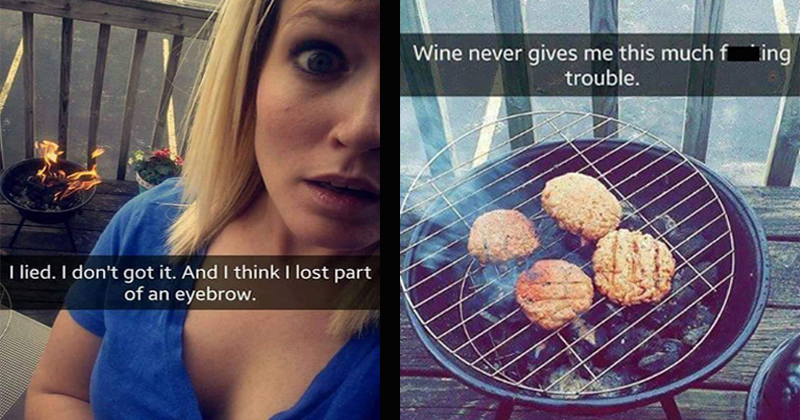 Girl Fails Spectacularly At Grilling Burgers In This Ridiculous