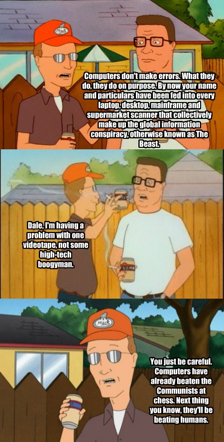 Dale Gribble Weighs In On Government Spying - Web Comics - 4koma comic