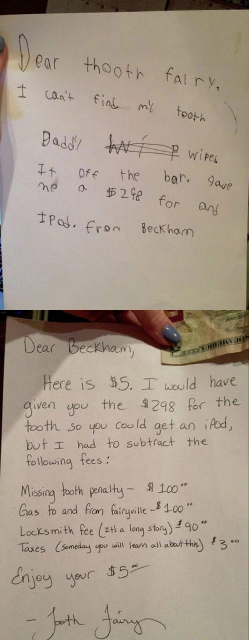So... the Tooth Fairy is a Nickel-and-Diming Jerk? - Parenting - crazy ...