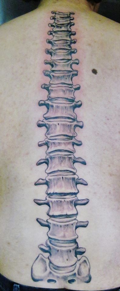 A Fully Thoracic Spine Without a Sacrum and Tailbone - Ugliest Tattoos ...