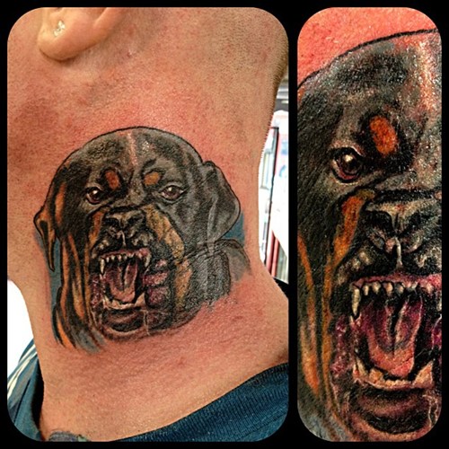 This Dog is Angry at Its Creation Ugliest Tattoos funny tattoos