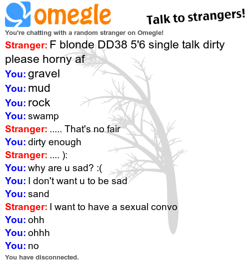 Talk omegle sex