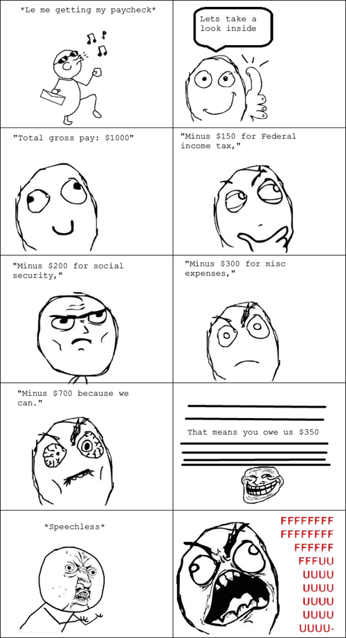 Minimum WAGE! - Rage Comics - rage comics