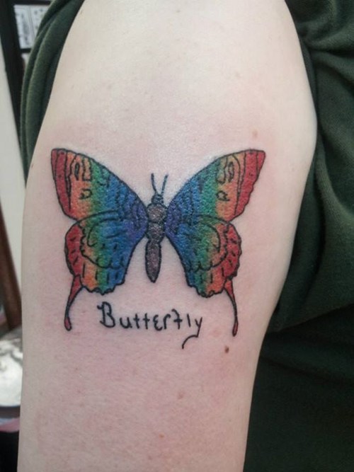 Ugliest Tattoos - butterfly - Page 2 - Bad tattoos of horrible fail ...