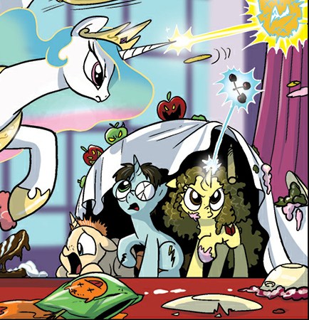 Hogwarts Gang In IDW Princess Celestia Micro-Series Comic 