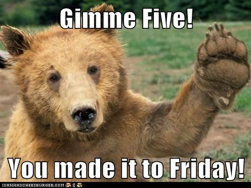 Gimme Five! You made it to Friday! - Animal Comedy ...