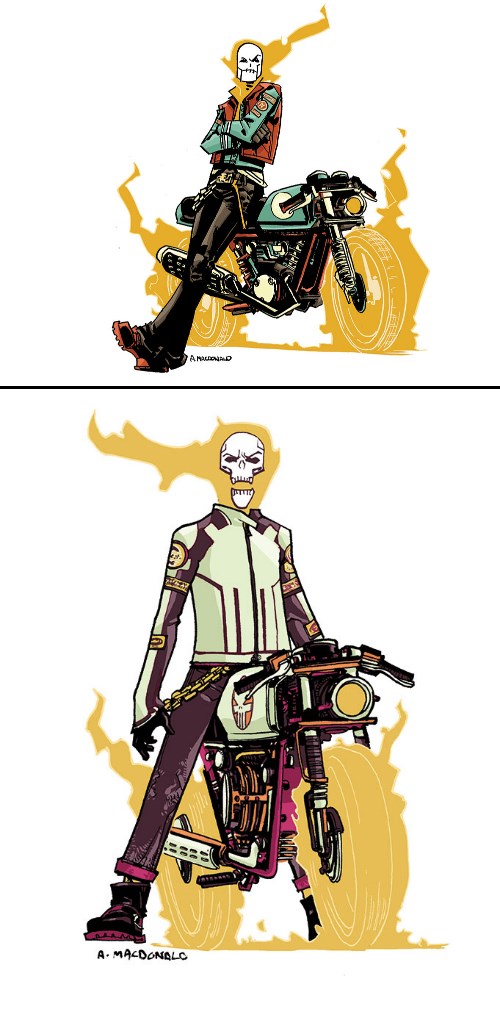 Andy MacDonald Drew A Punk Rock Ghost Rider - Superheroes - superheroes ...