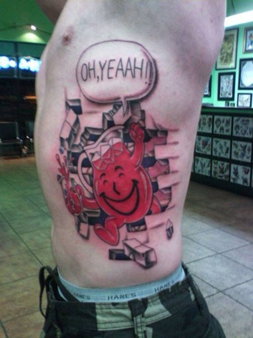 Ugliest Tattoos koolaid man Bad tattoos of horrible fail