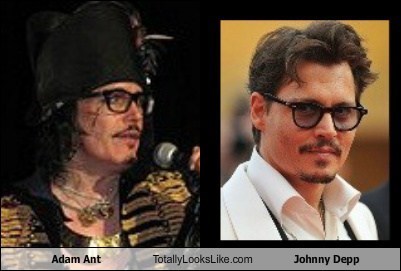 Adam Ant Totally Looks Like Johnny Depp - Totally Looks Like