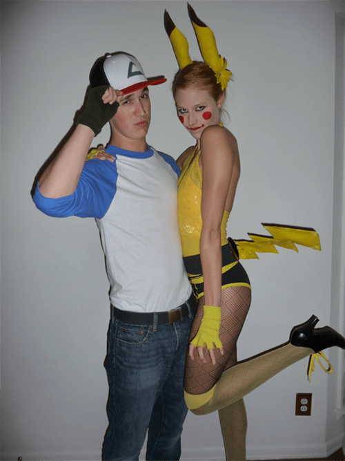 Pikachu and ash costume  Pokemon halloween costume, Pikachu halloween  costume, Trendy halloween costumes