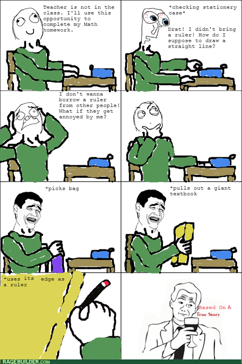 Resourceful Student - Rage Comics - Rage Comics