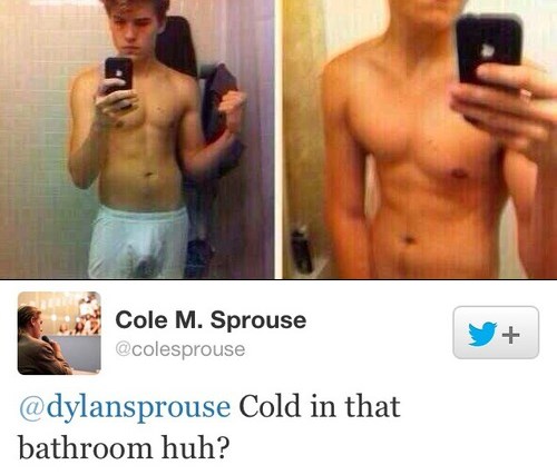 Cole Sprouse and Dylan Sprouse together.