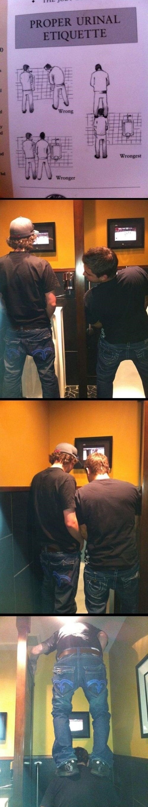 Always Follow Proper Urinal Etiquette Memebase Funny Memes