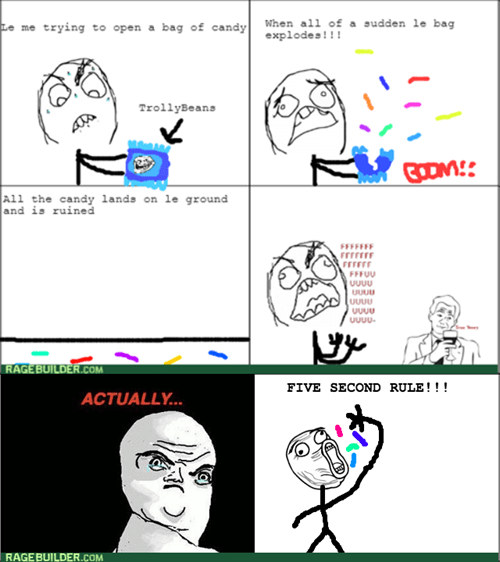 Reraged: Thank Goodness For The Five Second Rule! - Rage Comics - rage ...