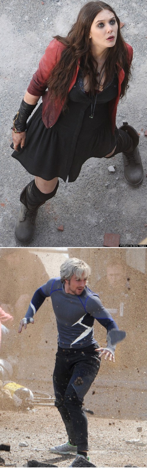 Avengers 2 Set Photos Finally Reveal Scarlet Witch and Quicksilver Superheroes superheroes