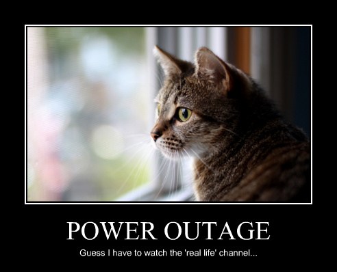 POWER OUTAGE - Lolcats - lol | cat memes | funny cats ...