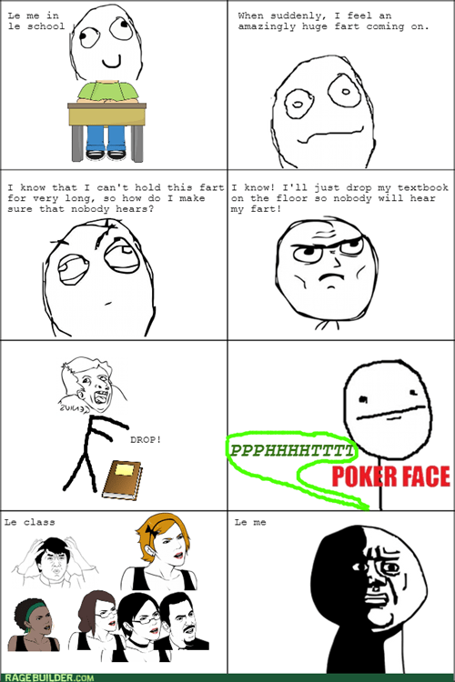 Rage Comics - poker face - Rage Comics - rage comics - Cheezburger