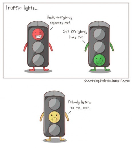 Traffic Lights - Web Comics - 4koma comic strip, webcomics, web comics