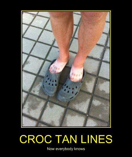 croc foot tan