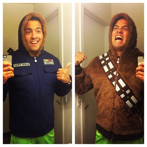 chewbacca reversible hoodie