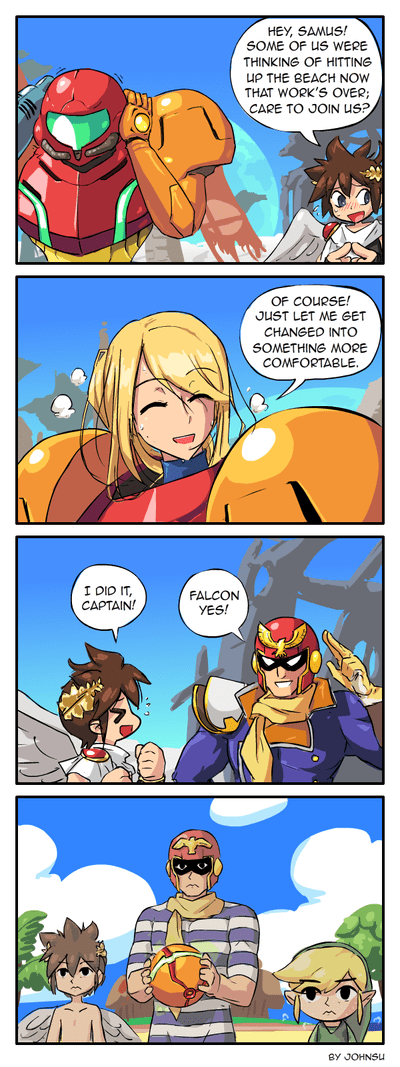 Beach Suit Samus Web Comics Koma Comic Strip Webcomics Web Comics