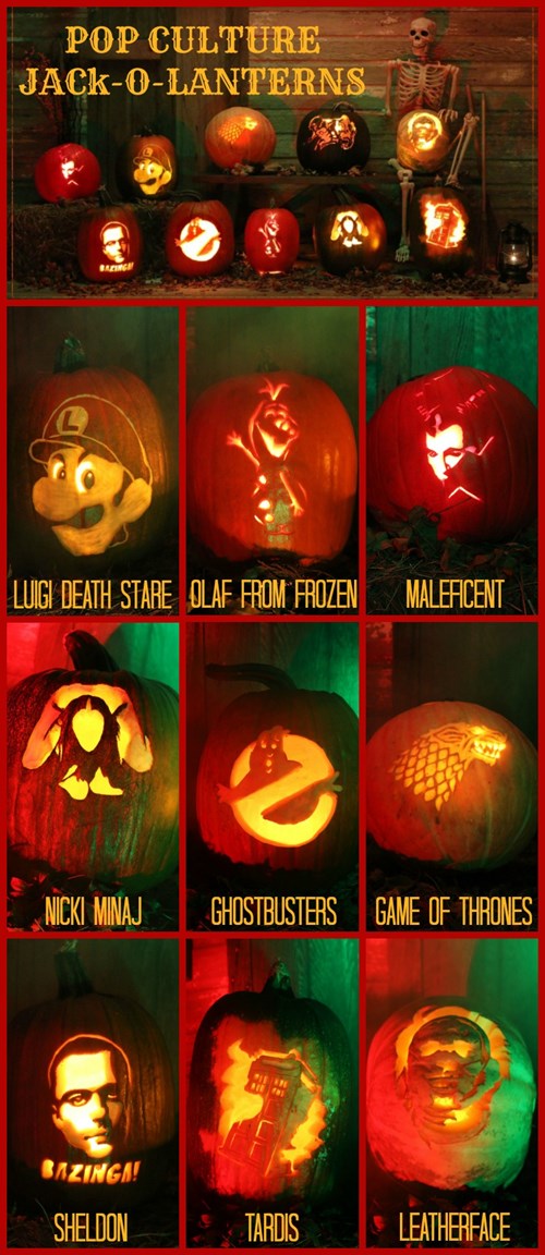 Pop Culture Jack-o-Lanterns - Halloween - Halloween memes