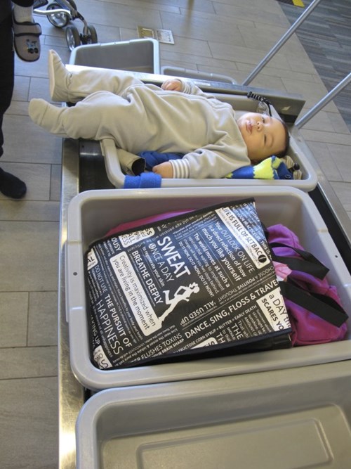 Stroller shop through security