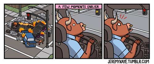 That's Why Bulls Don't Drive Cars - Web Comics - 4koma comic strip ...