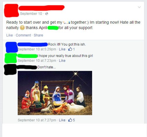 Don't be a Nativity Nancy - Failbook - Failing On Facebook