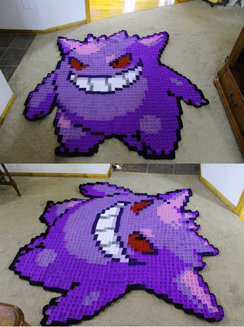 gengar blanket pillow