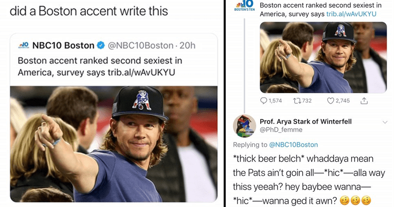 Boston Accent Rated Second Sexiest In The US & Twitter's Got Jokes