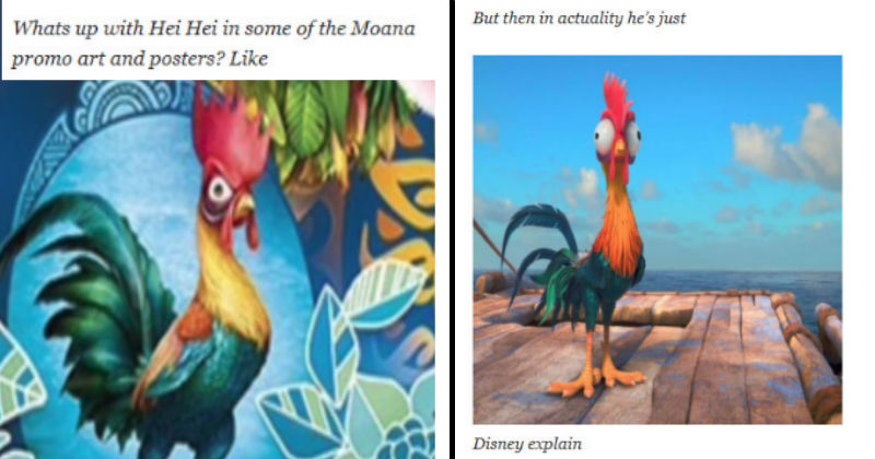 Hilarious Behind The Scenes Explanation For How The Chicken In Moana Got So Dumb Fail Blog Funny Fails