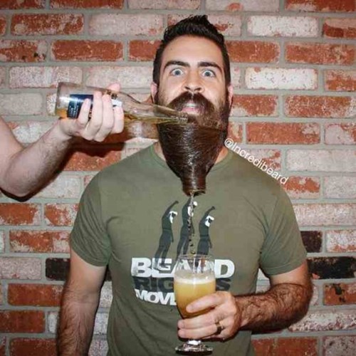 Pro Tip Use Your Beard as a Beer Funnel After 12 funny pictures