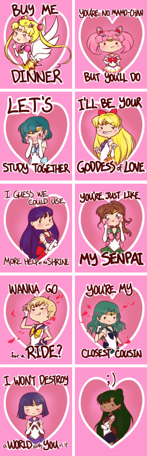 Sailor Valentines Cartoons And Anime Anime Cartoons Anime Memes