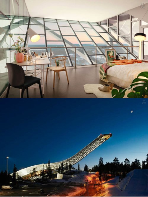 Air BnB Has A New Best Spot To Rent A Room At The Top Of A Ski Ramp   Epic Win Pic Design Air Bnb Hotel