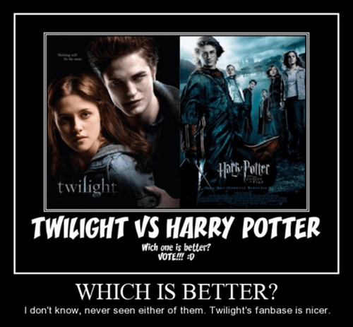 funny harry potter vs twilight