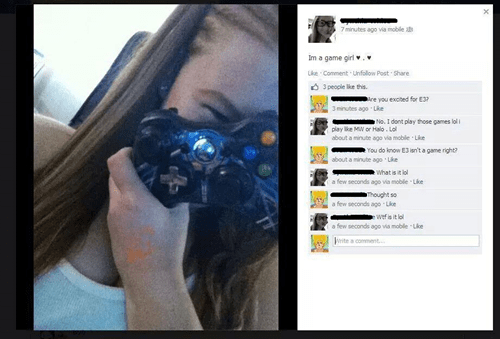 gamer girl game ps4
