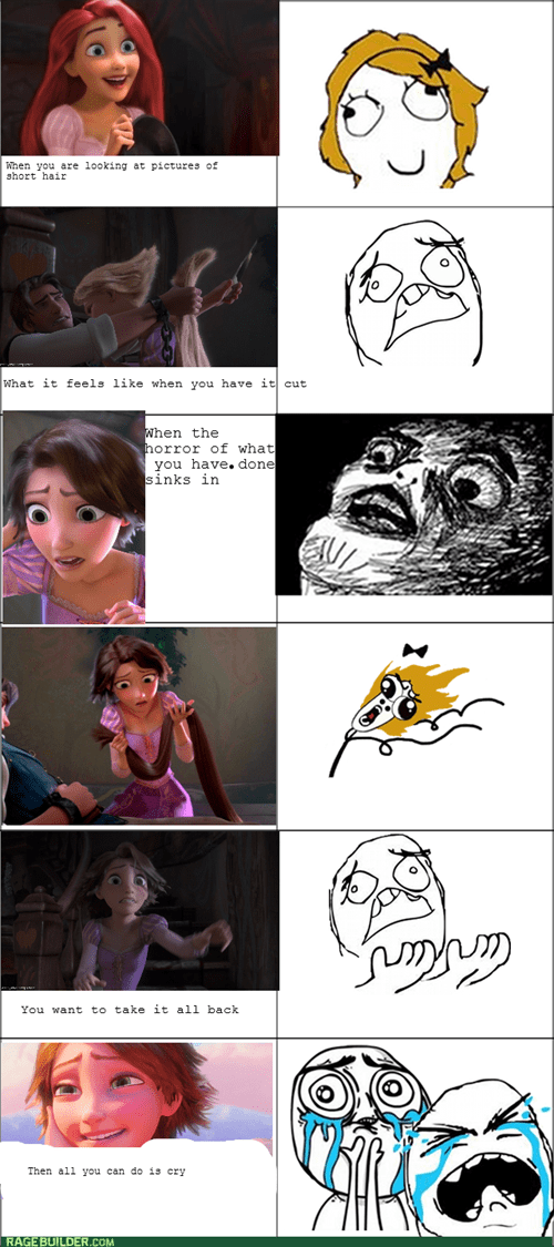 When You Cut Your Hair Short Rage Comics Rage Comics