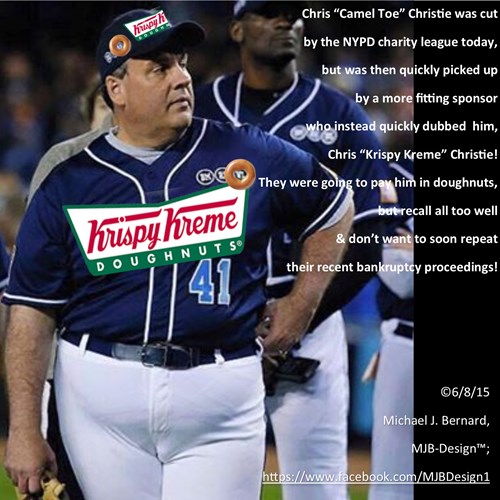 chris christie in baseball uniform